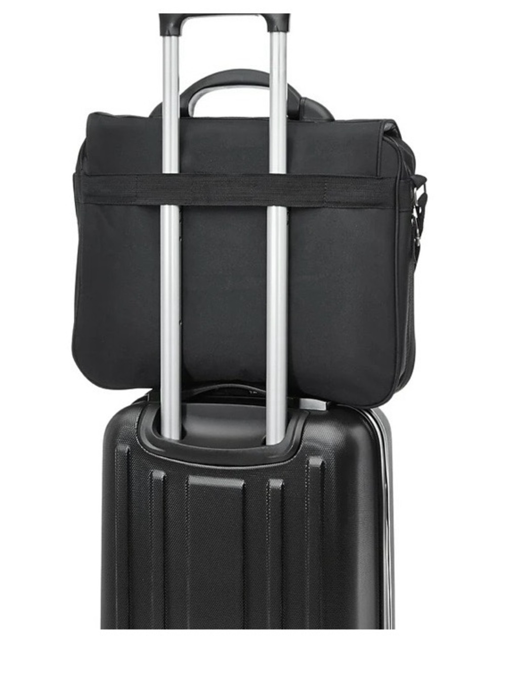 SwissGear Black Men's Laptop Briefcase with Red Logo Accent
